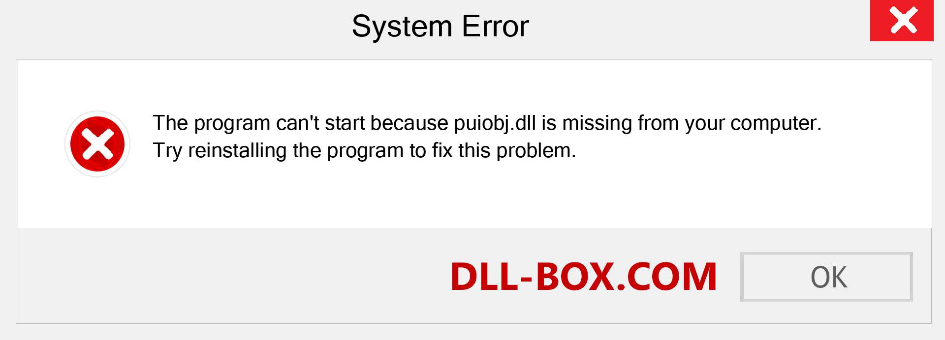  puiobj.dll file is missing?. Download for Windows 7, 8, 10 - Fix  puiobj dll Missing Error on Windows, photos, images